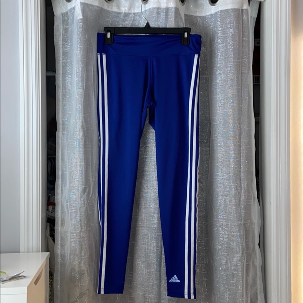 Royal blue adidas leggings